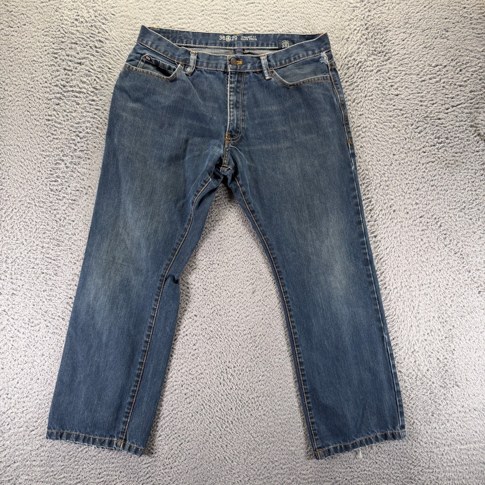 Vintage Arrow Jeans Mens 36x29 Blue Cotton Denim Straight Faded Travel Workwear